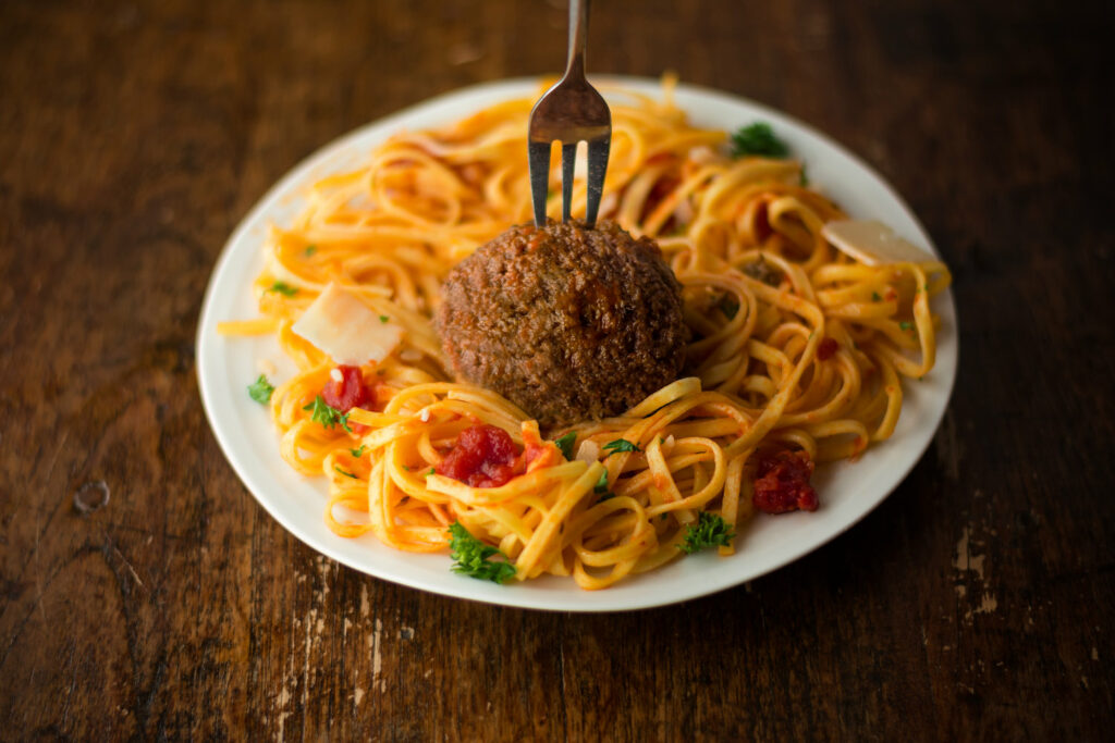 the proposed law could ban foods such as this cultivated meatball from Mosa Meat