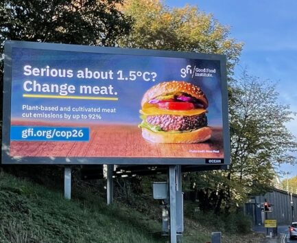 GFI billboard in Glasgow during COP26